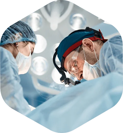 Surgeon during operation